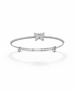 Elegant Silver Butterfly Bracelet thumbnail 1