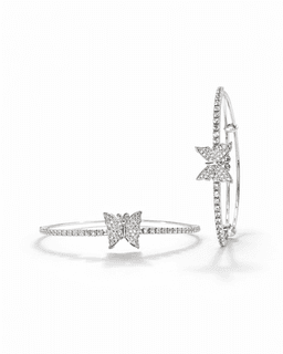 Elegant Silver Butterfly Bracelet thumbnail 2