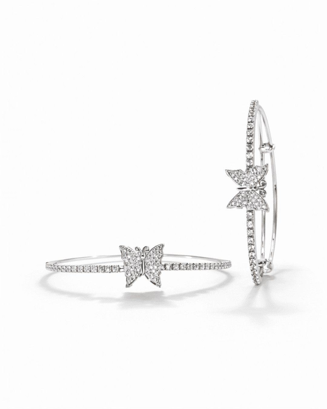 Elegant Silver Butterfly Bracelet